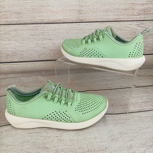 Crocs LiteRide Paceer Kids Youth Sneakers Size Junior 4 Light Green